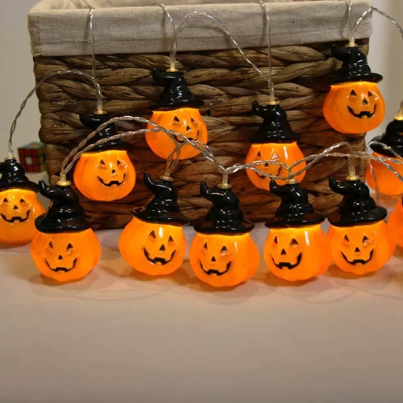 クロスボーダーハロウィン LED パンプキンゴースト目玉ライトストリングソーラーストリングライトゴーストフェスティバルアレンジメント雰囲気装飾ライト|undefined
