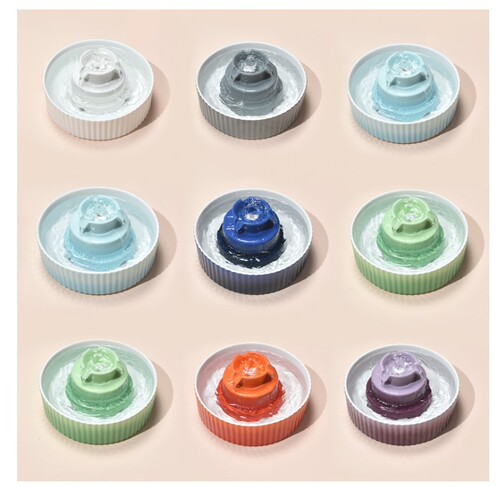 Cake Ceramics-Pet Water Dispenser Cat and Dog Water Basin Automatic Circulation Electric Water Feeder Fountain Drinking Fountain