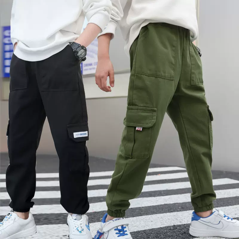 男童春秋款裤子儿童2022新款中大童工装裤春装帅气时髦洋气春季潮