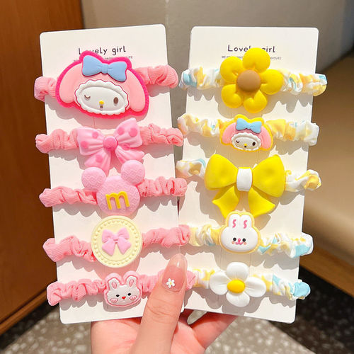 Korean version of children's rubber band, little girl's hair ball hair rope, girl's large intestine hair band, baby ponytail hair accessories, head accessories