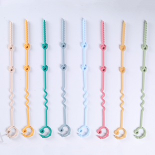 New Hot Selling Kidsren's Toys Anti-Lost Rope Chain Food Grade Baby Teether Anti-Lost Chain Silicone Pacifier Chain