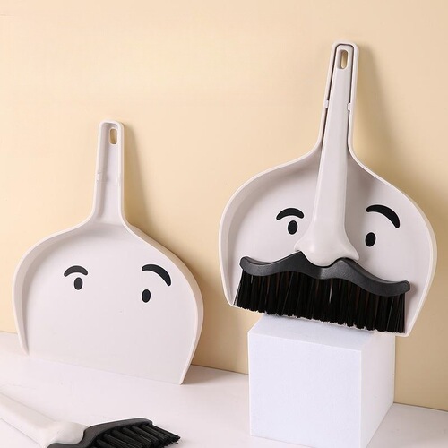 Broom dustpan set small household mini desktop dust soft bristle bed sweeping brush cleaning window sill brush children