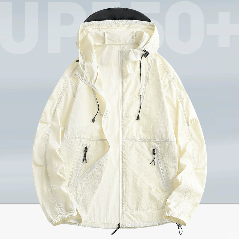 Новая летняя солнцезащитная одежда для мужчин и женщин, ледяной шелк, легкая, дышащая, защита от ультрафиолета, одежда для альпинизма, мужская одежда для рыбалки с капюшоном.