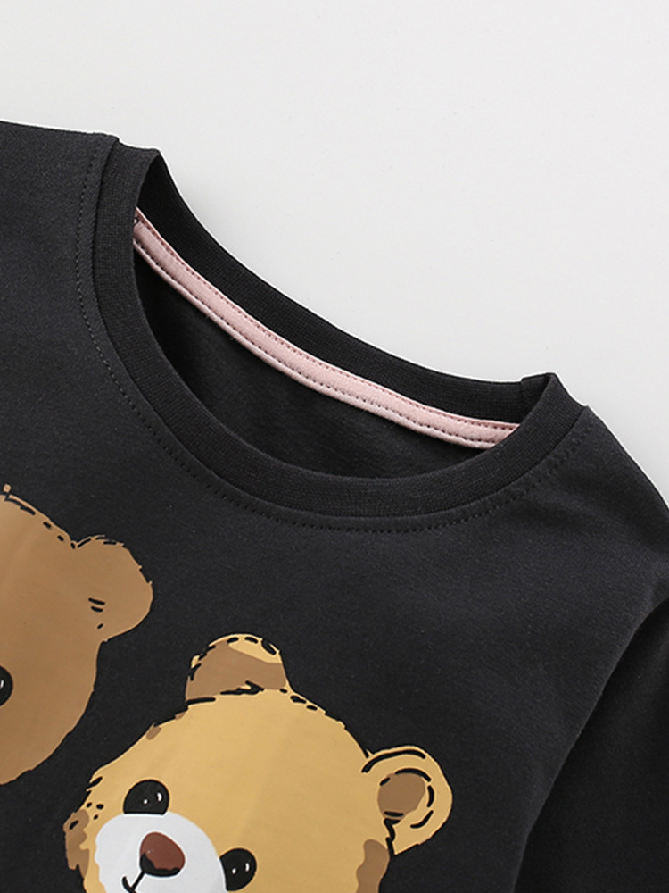 Ropa de hogar para niños malwee transfronteriza otoño e invierno nuevo traje casual de manga larga con cuello redondo de dos piezas para niños europeos y americanos