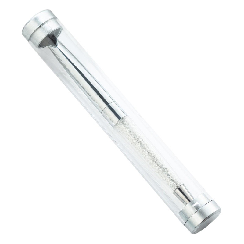 Acrílico caja de la pluma cilindro de plástico transparente de cristal de embalaje caja de la pluma firma pluma de publicidad pluma de regalo pluma de la pluma caja de la pluma