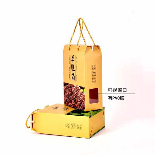 Universal mountain delicacy matsutake packaging carton Morel gift empty box Autumn black fungus handbag box