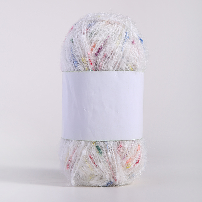 Doudou hilo hilo de bufanda hilo de lana punto de color mohael hilo tejido a mano diy arco iris tenis de mesa hilo mixto hilo de punto de pareja