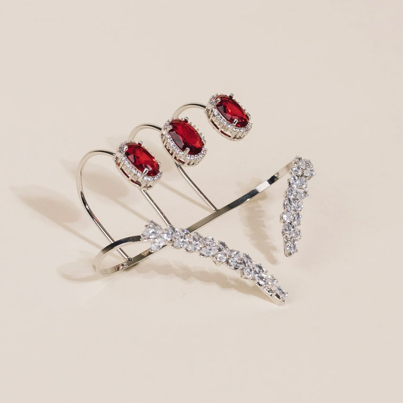 AliExpress Venta caliente ZIRCON pulsera personalidad europea y americana de lujo joyería geométrica temperamento accesorios pulsera