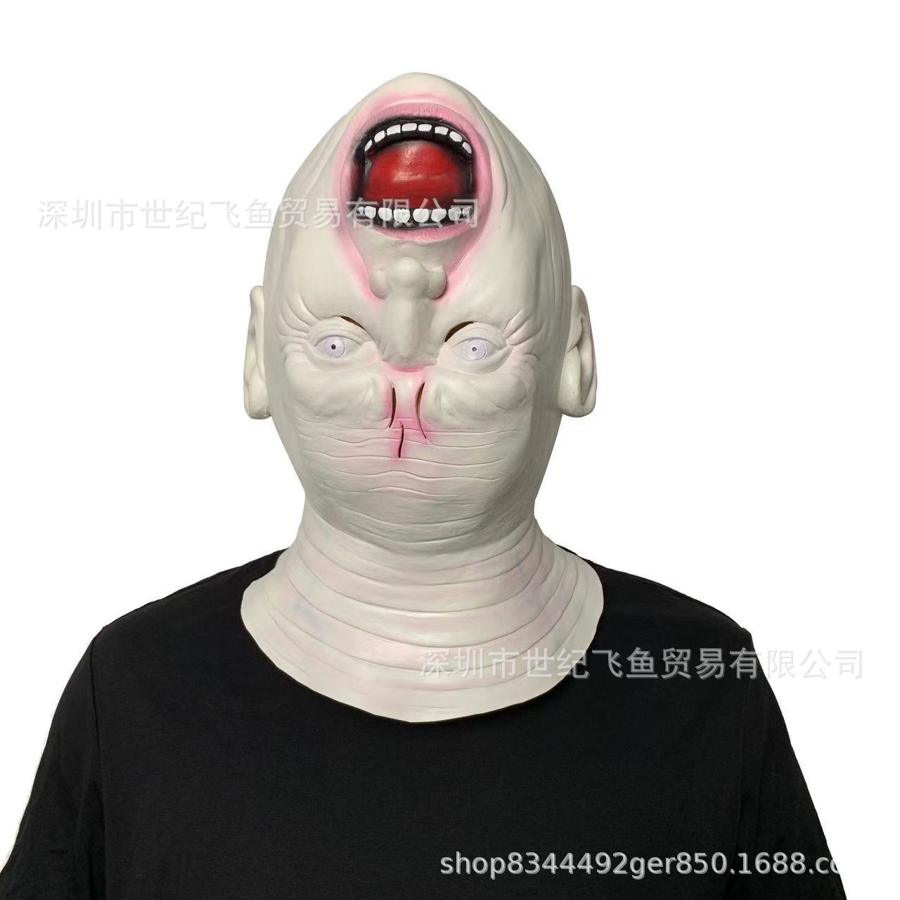 Halloween nuevo cráneo cráneo máscara de boca móvil máscara de cabeza cráneo boca móvil máscara de cráneo