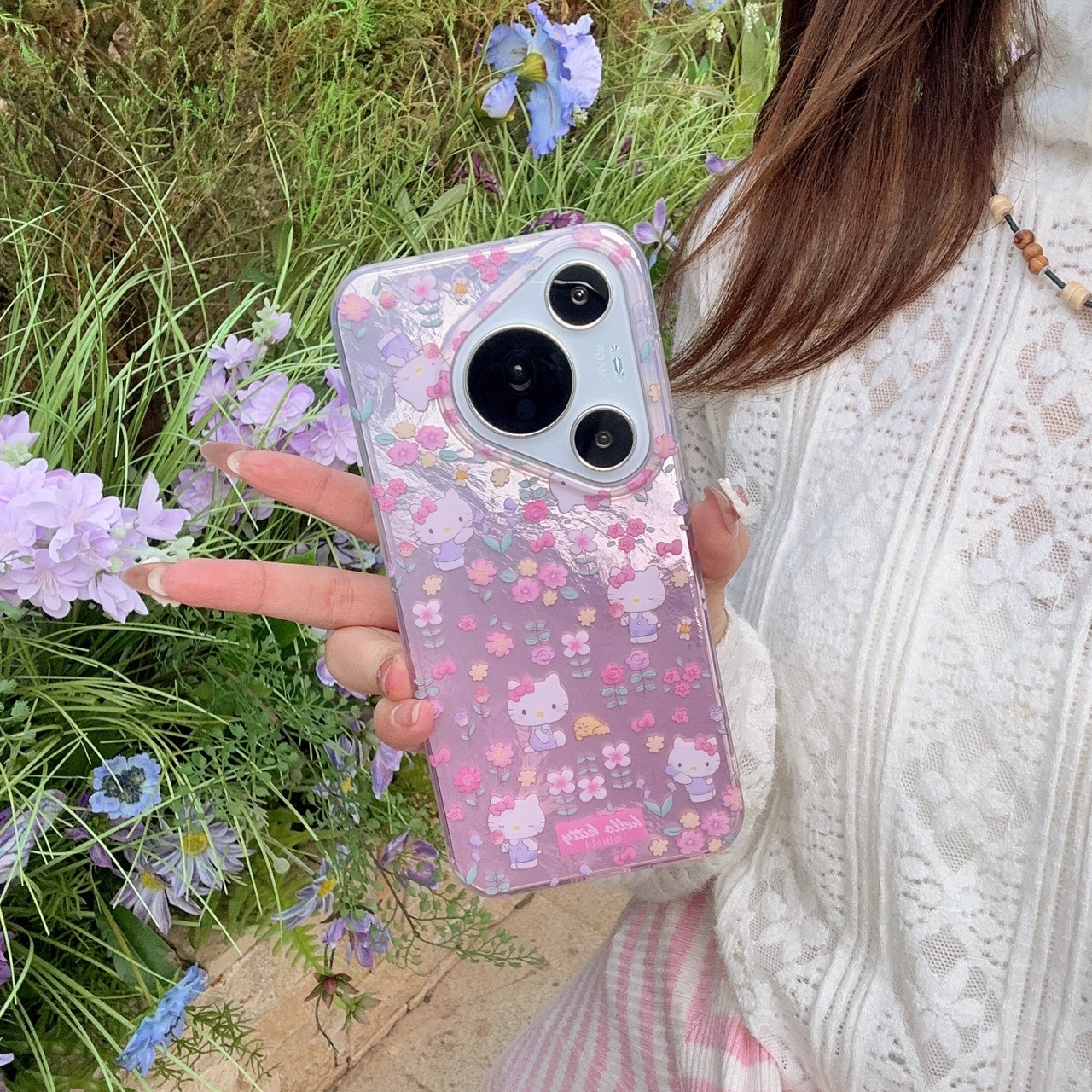 Girl ins floral pantalla completa kt para Huawei mate70Pro funda para teléfono móvil P70/70P nuevo m60/60P femenino