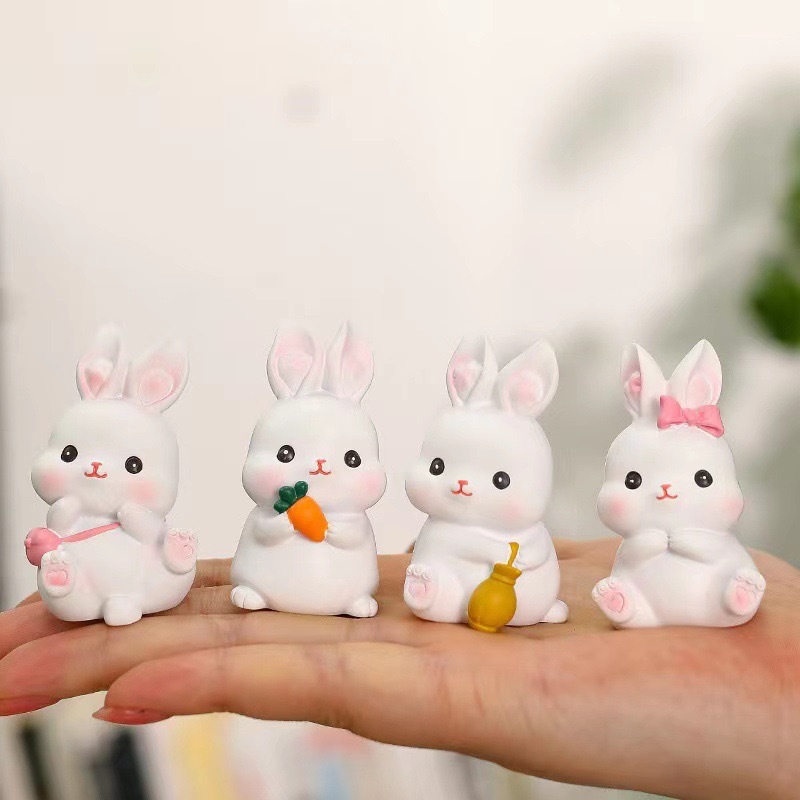 Creative resin cute bunny decoration Teacher's Day gift teacher girlfriends colleagues birthday gift decorations