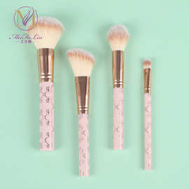 4支初学者化妆刷套装散粉腮红刷美妆工具软毛遮瑕阴影刷
