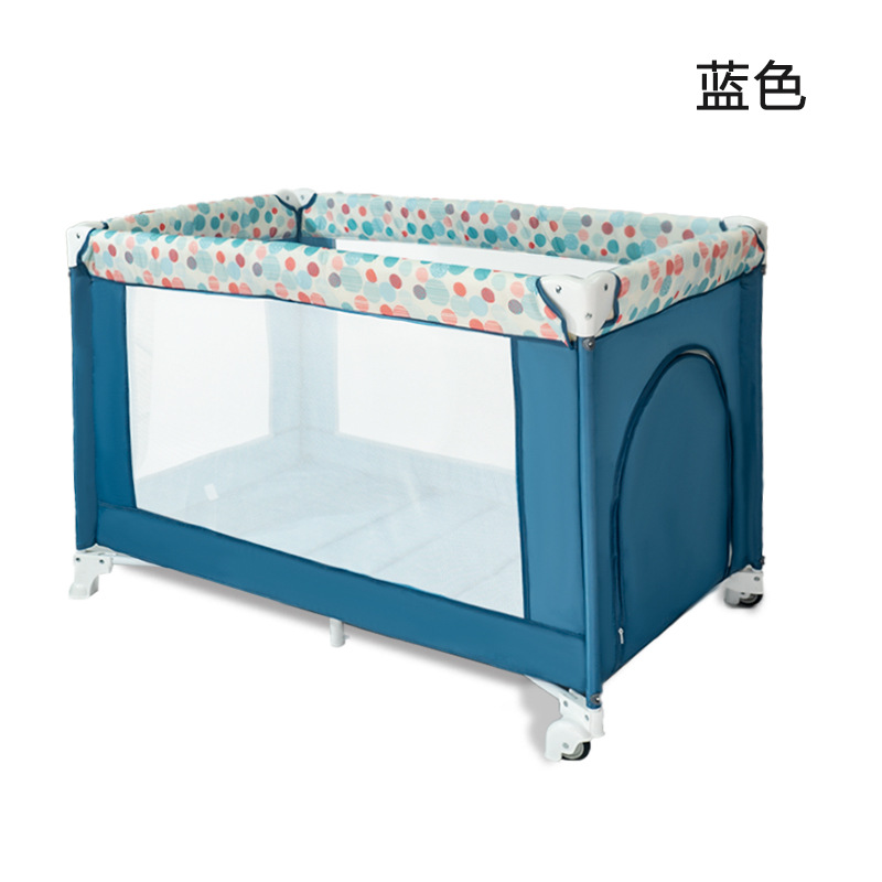 Cuna de bebé cama multifuncional para niños cama BB cama de juego portátil cama plegable cama de recién nacido cama de costura de estilo europeo