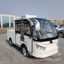 漳州5座带空调电动货车带货斗皮卡车 双排货车电瓶运输车载重1吨