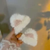 White cat ear (1 pair)