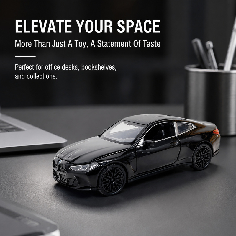 Hot-Selling 1:32 Bmw Series Die-Cast Alloy Car Model with Lights and Sound Effects, Four-Door Children's Toy Car Wholesale