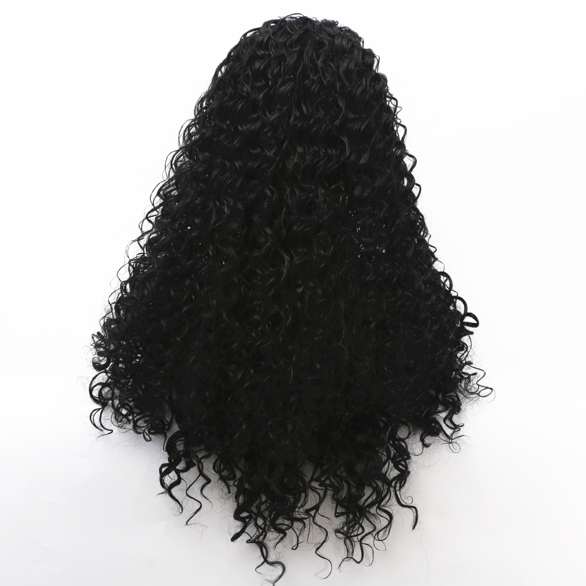 Comercio exterior nuevo pequeño cabello ondulado de alta temperatura cabello largo de seda fibra química fabricantes de cabello