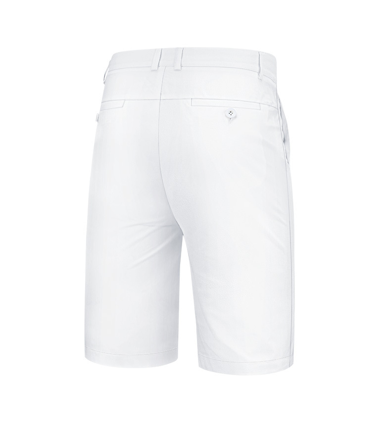 Quần short golf nam PGM vải polyester co giãn thoáng khí — Quần short nam màu trơn KUZ078 màu xanh da trời, Quần short nam màu trơn KUZ078 màu trắng, Quần short nam màu trơn KUZ078 màu xanh hồ, Quần short màu trơn nam KUZ078 màu xám chi tiết 19