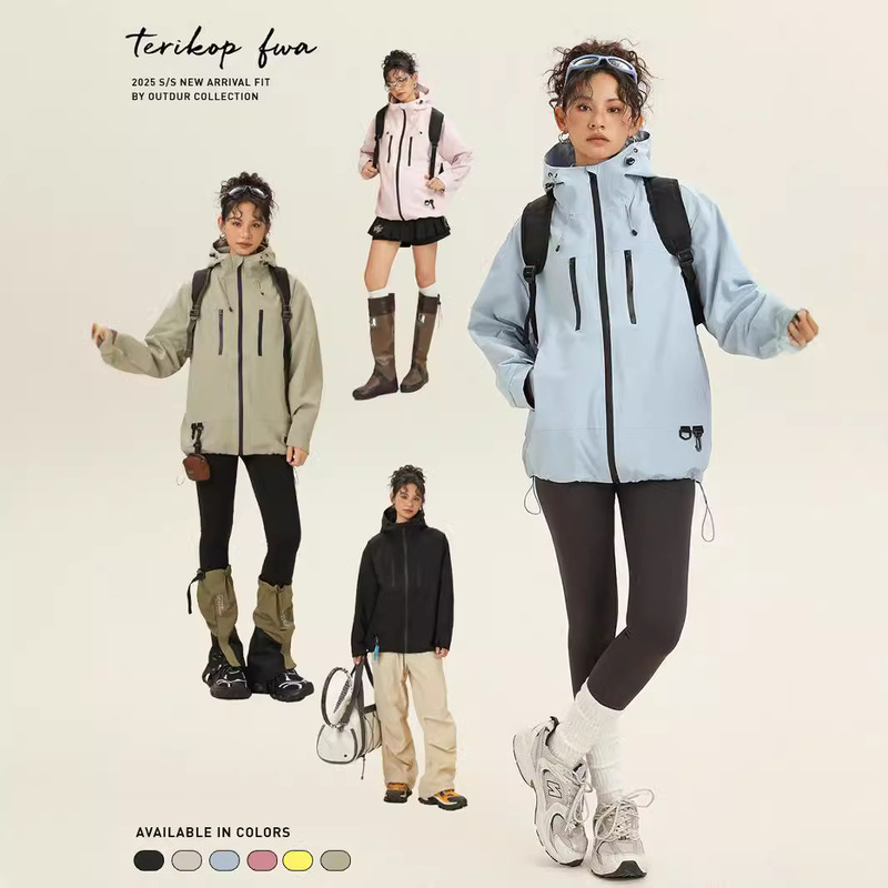 Jack Chuanyang Outdoor Spring and Autumn Single Layer Jacket Casual Easiest for Match American Mountaineering Work Jacket Men and Women Outdoor