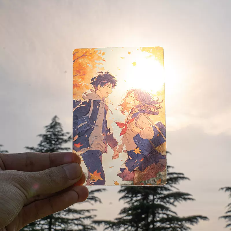 pet透卡定制拍照网红城市地标建筑旅游打卡纪念明信片设计卡片