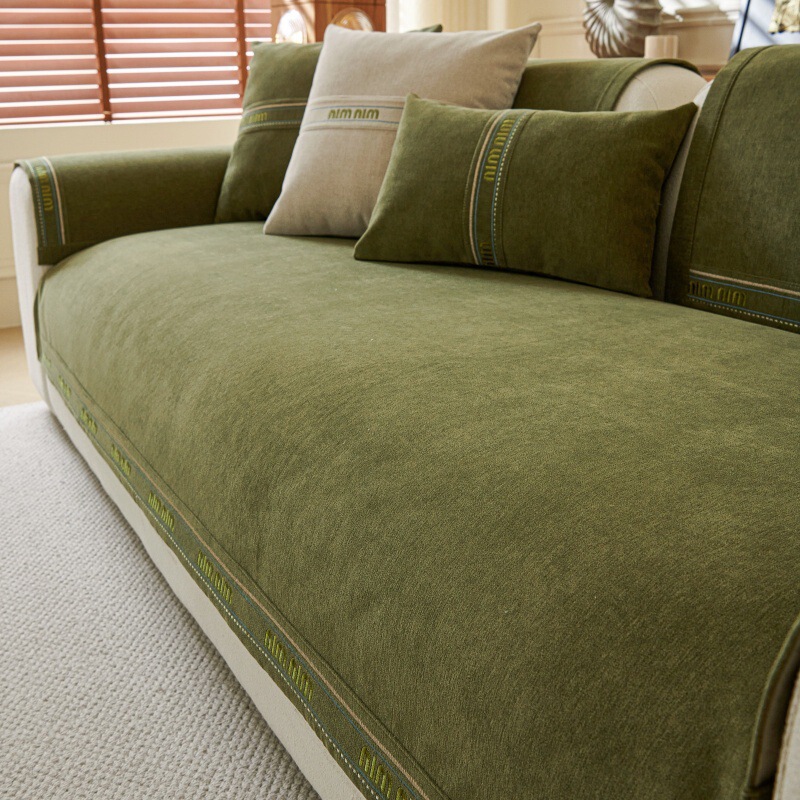 Chenille Sofa Cushion for All Seasons 2025 New Accessible Luxury High-End Sofa Cover Non-Slip Cushion Cover Cloth