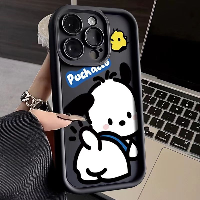 Lindo nuevo estilo aplicable iPhone 16pro funda para teléfono móvil Apple 15 anti-caída 14 dibujos animados 13promax chica 12x