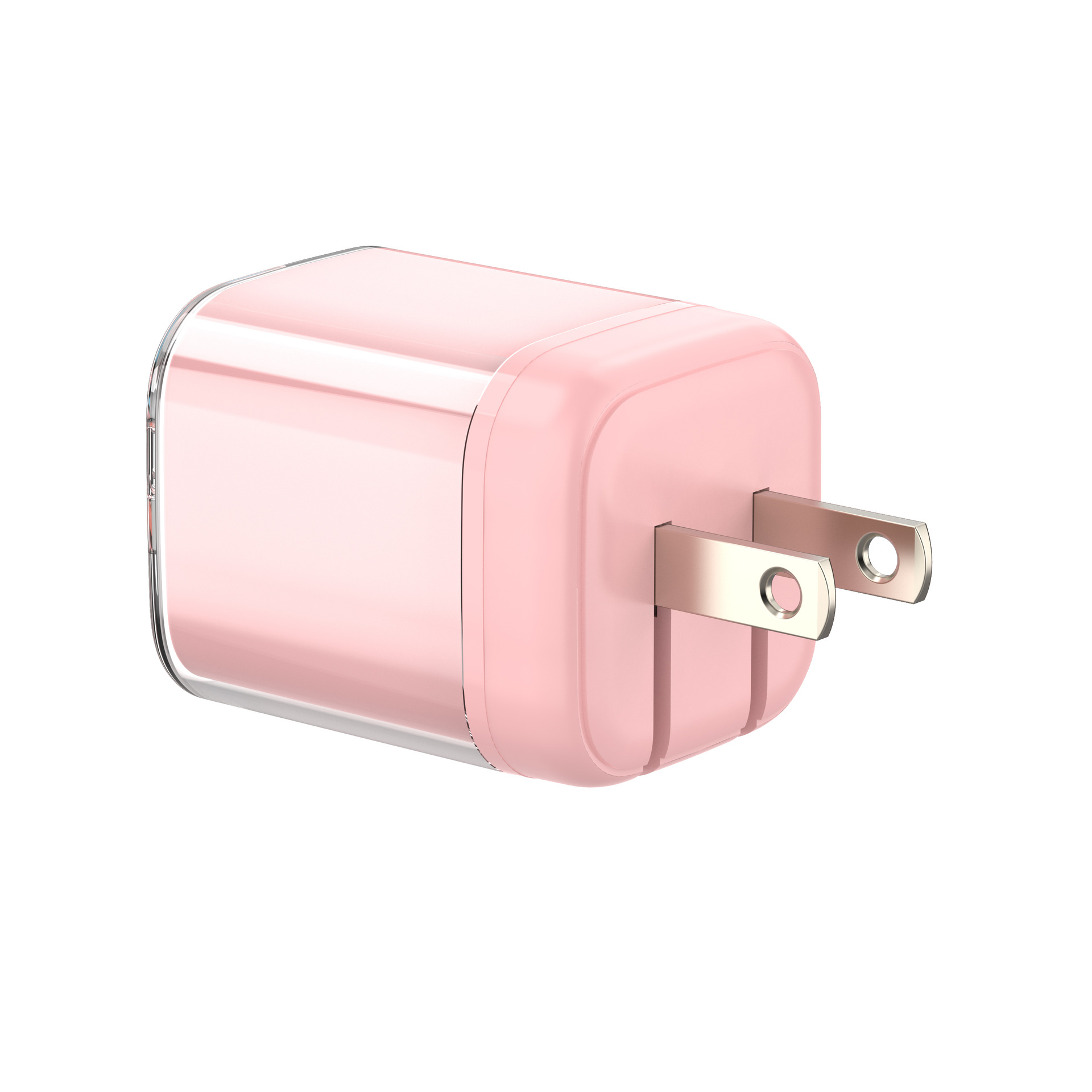 ETL认证适用iPhone17手机小冰块果冻快充 20W A+C折叠美规充电器