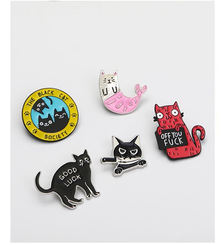 Plating Design Cartoon Style Style Cartoon Style Pin Animal Alloy Plating No Inlaid Unisex Brooches