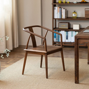 Master Chair Old Elm Hoop Chair Solid Wood Teacher Chair Chinese Style Living Room Home Tea Chair Back Chair New Chinese Style Tea Room Chair