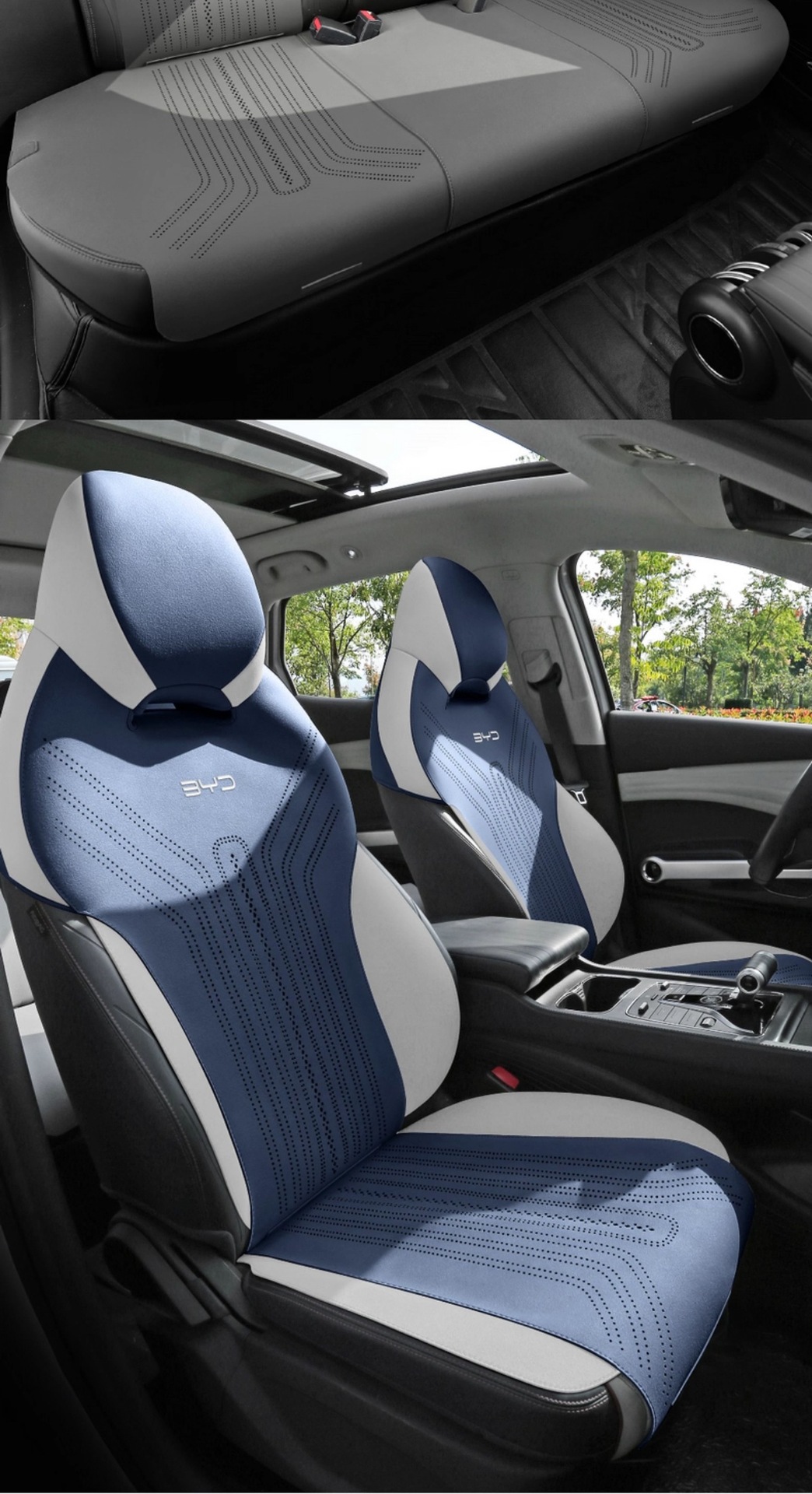 Suitable for Byd Yuan Plus Champion Edition Car Seat Cushion, Universal Car Seat Cover for All Seasons, Ventilated and Breathable Seat Cover