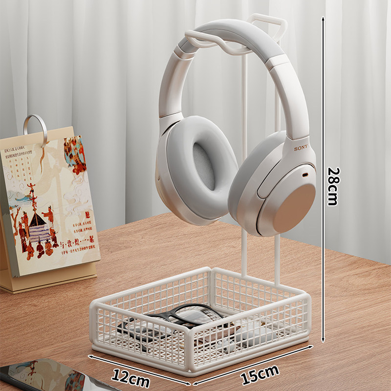 Soporte de Escritorio para Auriculares de Aleación de Aluminio Multifuncional
