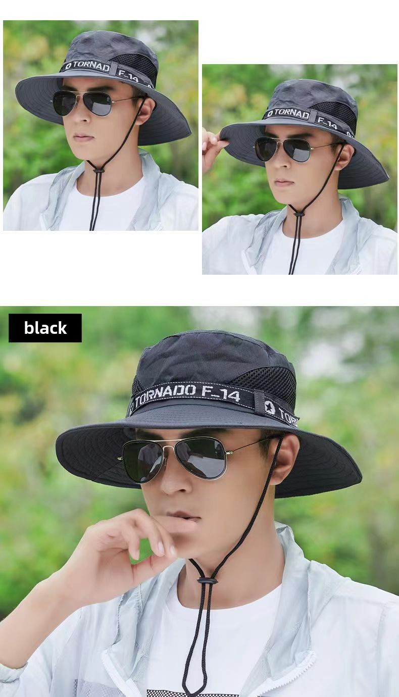 Hatt Herr Solhatt Utomhus Sommar Solskydd Resa Fritid Koreansk Fiskarhatt Herr Bergsklättring Fiske Solhatt_voghion.com