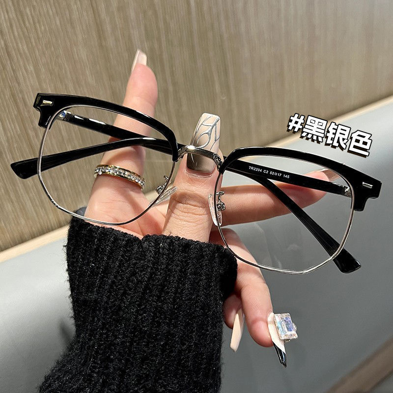 Anti-blue Light Eyebrow Glasses Internet-famous Swen Pi Shuai Tech Men's Glasses Frame Anti-blue Light Plain Look Slim-fit Anti-blue Light Eyebrow Glasses Internet-famous Swen Pi Shuai Tech Men's Glasses Frame Anti-blue Light Plain Look Slim-fit