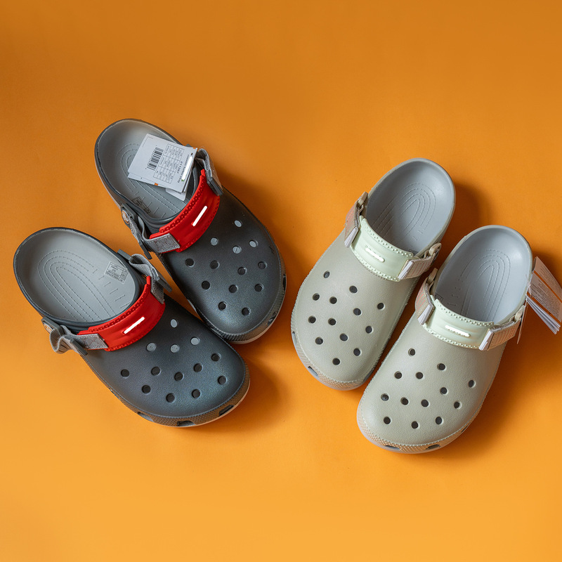 Cross Cheetah Couple's Clogs, Tan Jianci's Same Style, Breathable Outdoor Closed-Toe Sandals, Men's Beach Shoes, Women's Shoes