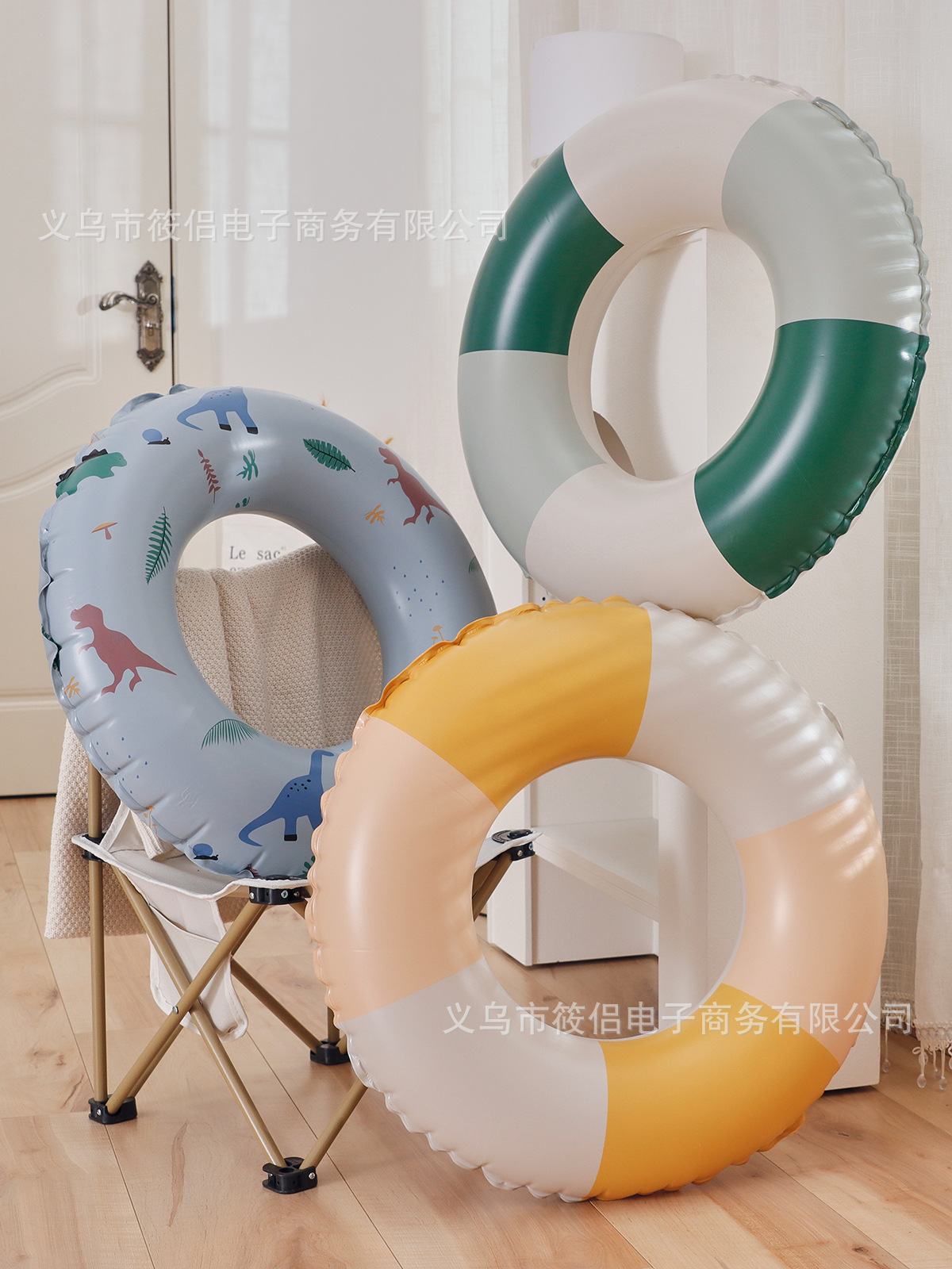 Retro inflatable high quality swimming ring for adults