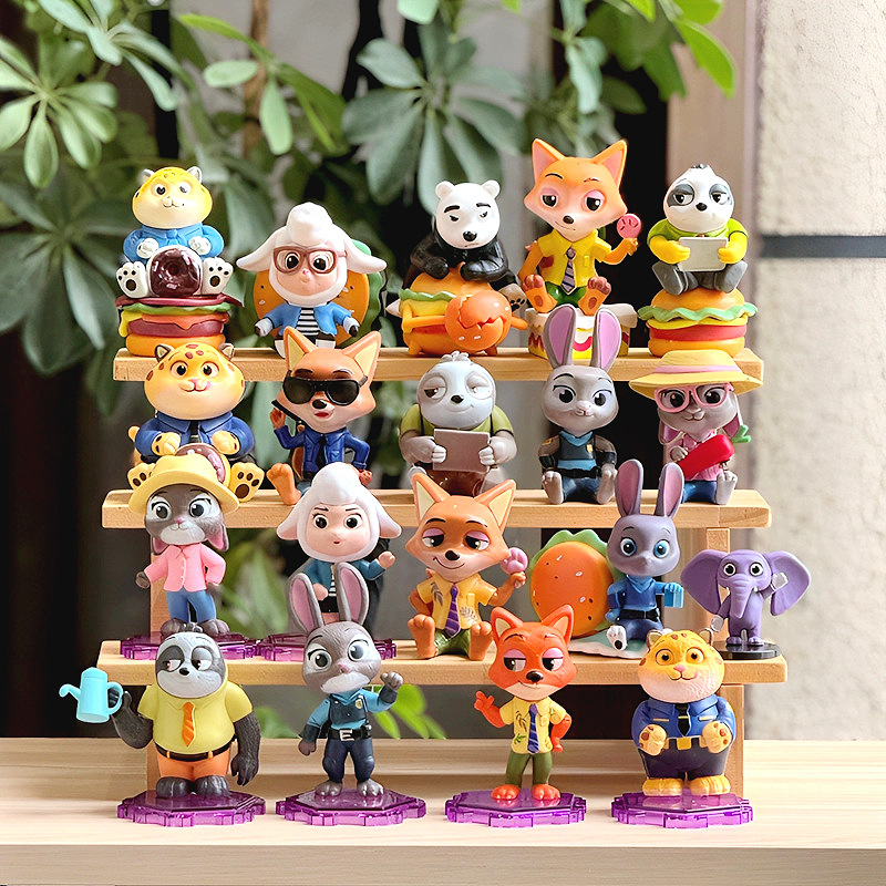 Zootopia Series Blind Box Figures: Officer Judy, Fox Nick, Trendy Toy Dolls, Movie Merchandise Decorations Zootopia Series Blind Box Figures: Officer Judy, Fox Nick, Trendy Toy Dolls, Movie Merchandise Decorations