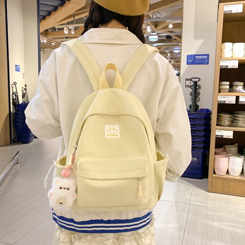 Schoolbag for girls with Instagram-style cuteness, suitable for middle school students and primary school students, large capacity campus dual shoulder bag, multi-purpose color, sweet backpack for middle and primary school students.