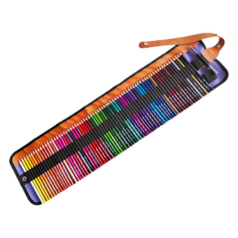 Conjunto de cortina de bolígrafo especial para pintura con lápiz de color a base de aceite hexagonal de 72 colores exclusivo transfronterizo, plomo de color a base de agua al por mayor