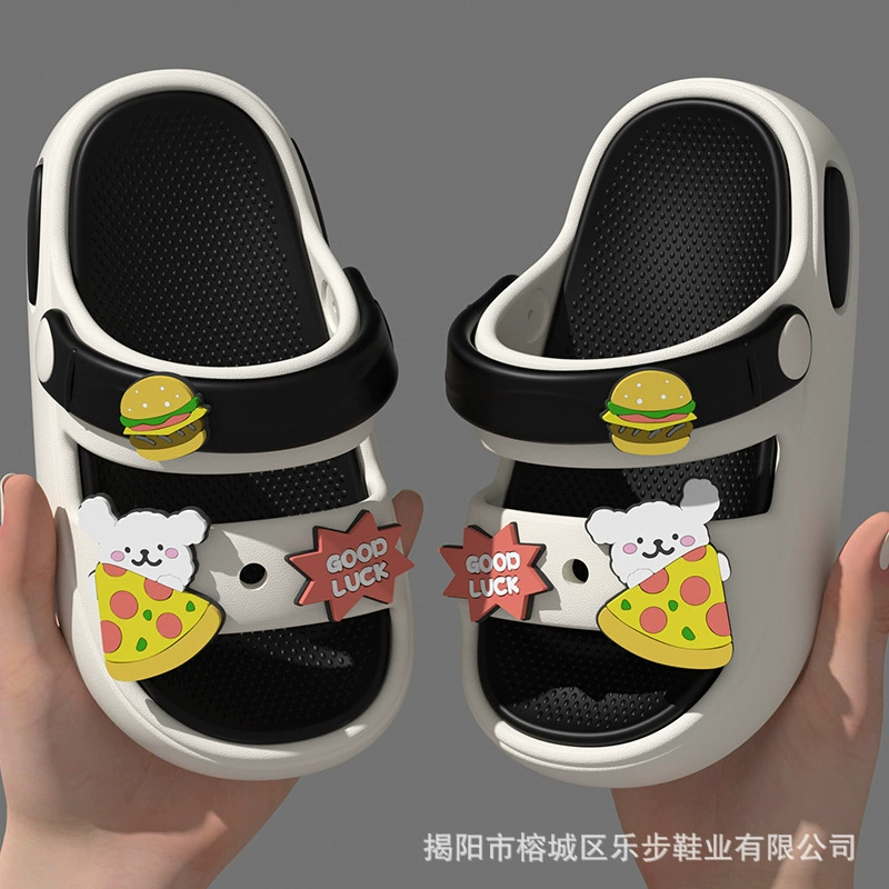 Детские летние тапочки, милые мультяшные мальчики и девочки, домашняя и уличная одежда, нескользящие детские тапочки с мягкой подошвой.