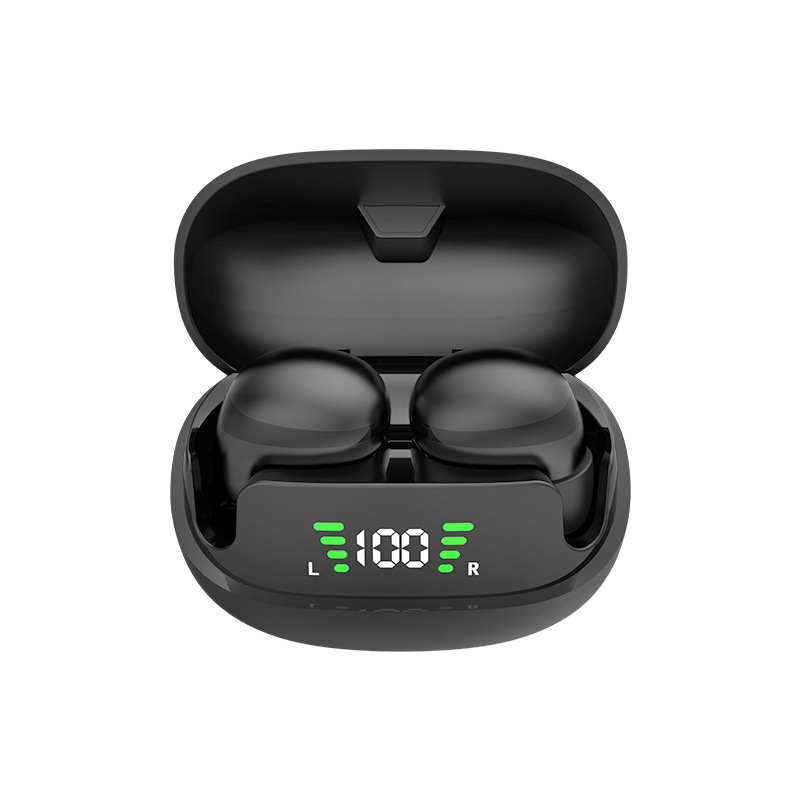 Mini auriculares inalámbricos Bluetooth, tamaño cacahuete, invisibles, intrauditivos, para correr, impermeables, con cancelación de ruido, venta al por mayor, pantalla digital