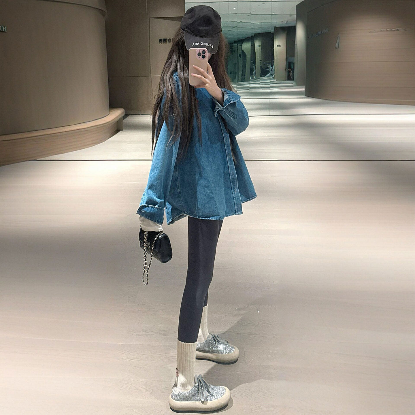 灰色鲨鱼裤女2026秋季新款外穿高腰紧身弹力小个子运动瑜伽打底裤