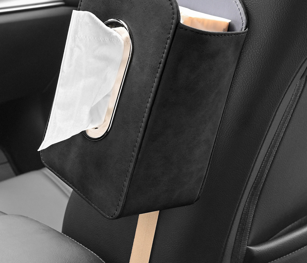Car Tissue Box, New Multifunctional Storage Bag, Seat Side Tissue Holder, Complete Collection of Car Interior Accessories