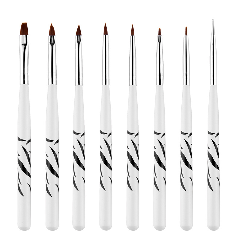 新款美甲笔刷套装日式光疗彩绘拉线画花晕染渐变专业指甲工具刷子