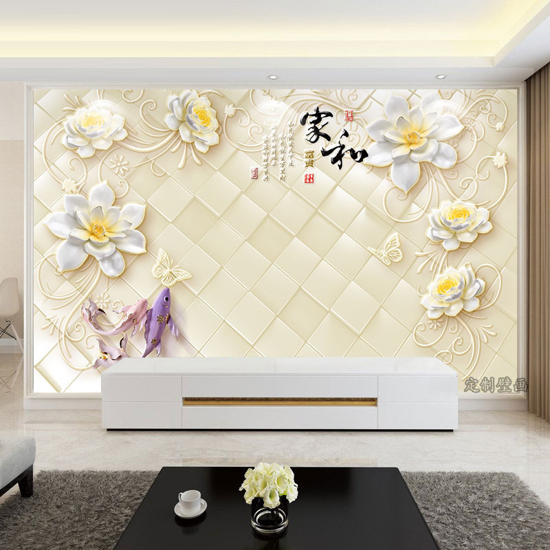 8d大气电视背景墙壁纸壁画2025新款电视墙现代简约影视墙壁布自粘|undefined