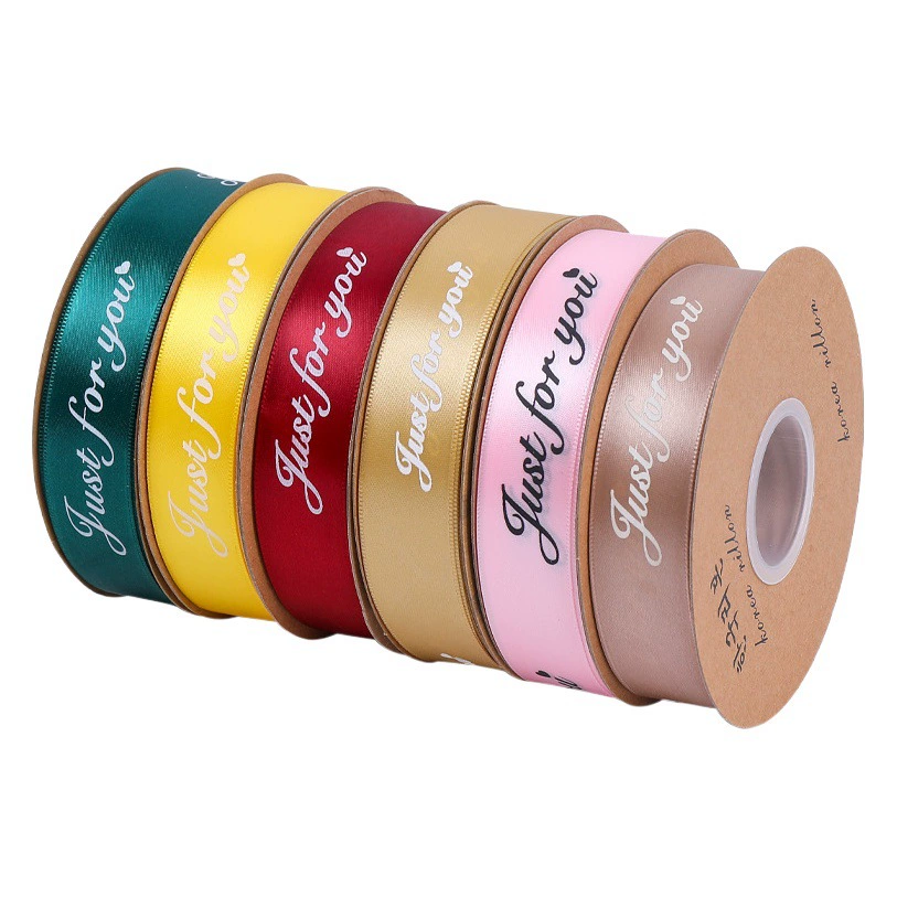 2,5 см Цветочная упаковочная лента английская буквенная печатная лента Полиэфирная лента торт десерт магазин Цветочная лента