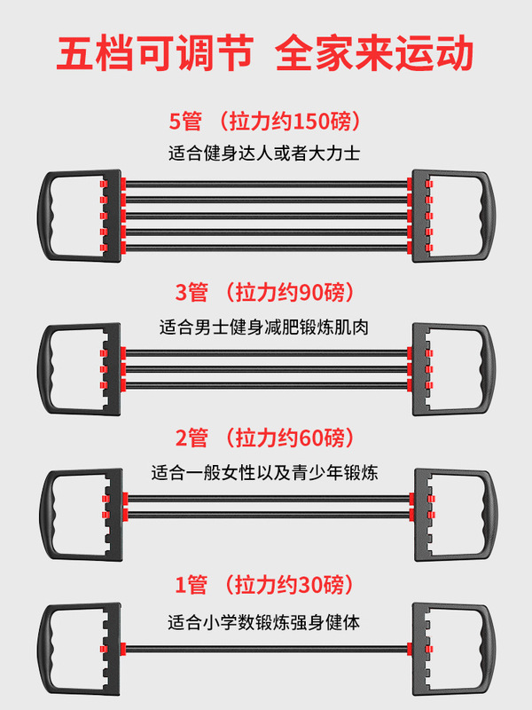 男性のフィットネスの八の字の張力帯は胸の筋肉の腕の力を練習します。|undefined