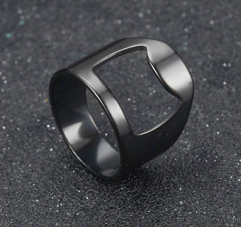 Exaggerated Geometric Stainless Steel Unisex Rings display picture 3