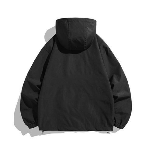 Men's Spring and Autumn Combat Jacket, American Functional Style, Youth Casual Hooded Work Mountain Jacket