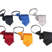 拉链款领带免打结纯色丁绍兴嵊州高级感8CM男士7cm商务正装休闲蓝