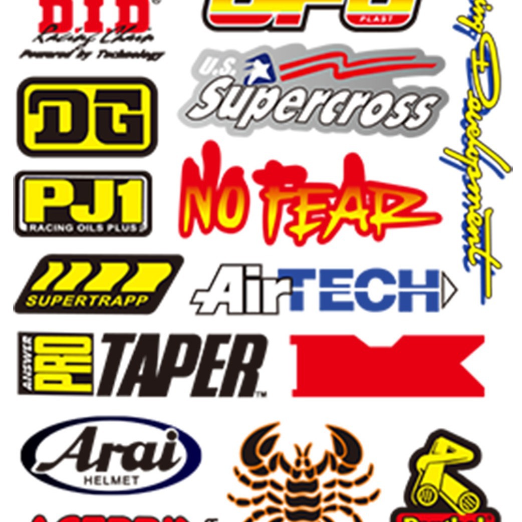 Nuevo Amazon motocross Racing pegatinas bicicleta piezas de coche patrocinador casco PVC calcomanías